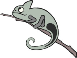 [Translate to English:] a painted green chameleon