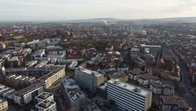 Blick über Erfurt