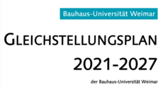 Das Bild zeigt einen Ausschnitt der Titelseite des Gleichstellungsplans.