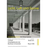 Veranstaltungsplakat: Bad Salzungen, Kurhaus von Ernst Flemming und Josef Kaiser, 1937-1939, Blick aus den Kolonnaden auf den Burgsee. Quelle: Innendekoration. Mein Heim, mein Stolz. Die gesamte Wohnungskunst in Bild und Wort, 51.1940, S. 278. | Bearbeitung: Bianka Trötschel-Daniels/Oliver Sukrow
