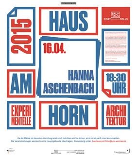Plakat des Auftaktgesprächs
