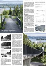 Die Spannung bleibt. Fußgängersteg Birchweid (Copyright: Gianna Sophia Kraut und Meret Erin Lewis)