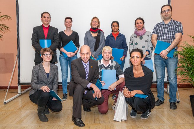 Participants Poster Contest 2015 (Bauhaus-Universität Weimar, photo: Johannes C. Elze)