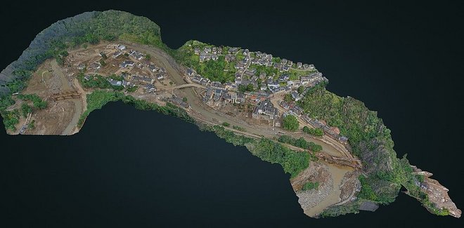 Drohnenbasiertes 3D-Lagebild von Altenahr (Projektpartner MSK)