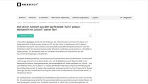 Screenshot der Website 