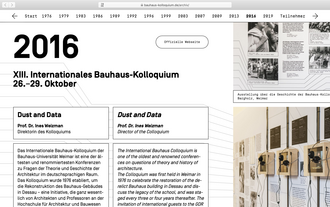 Impressionen vom Webarchiv (Copyright: Bauhaus-Universität Weimar)