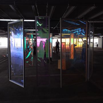 Beim Aufbau eines Szenenbildes auf dem Parkdeck 