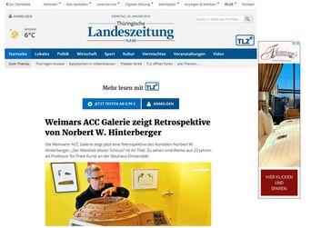Screenshot der Website
