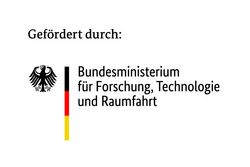 Logo des Bundesministeriums für Bildung und Forschung mit dem Hinweis auf dessen Förderung