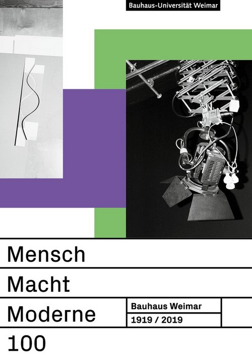 The presentation and podium series »Mensch Macht Moderne« organised by the presidium takes places every Wednesday evening during the Bauhaus.Semester. (Graphic: Bauhaus-Universität Weimar, University Press)