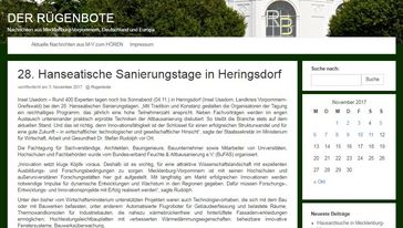 Screenshot der Seite