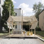 Der Pavillon auf dem Unicampus (Foto: Jannis Uffrecht)