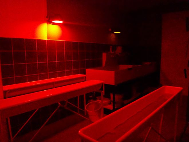 No surprise: Most of the time the big-screen darkroom is dark.