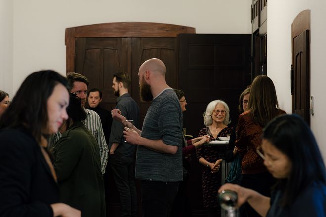Antrittsvorlesung mit Prof. Jane Bennett im Oberlichtsaal der Bauhaus-Universität Weimar am 24. Mai 2023 (Foto: Bauhaus-Universität Weimar/ Dominique Wollniok)