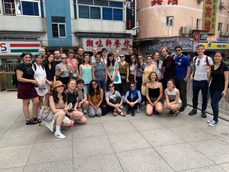 Die Exkursionsteilnehmerinnen und -teilnehmer in China (Copyright: Bauhaus-Universität Weimar)
