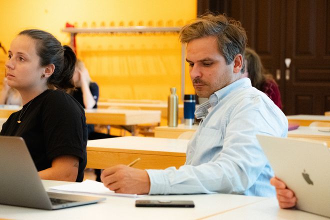 Publikum von Vorträgen vom Projekt »Digitale Umwelten«