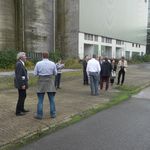 Begehung des Geländes der ehemaligen Zeche Westerholt durch Vertreter der Stadt Gelsenkirchen und Herten, der RAG MI GmbH sowie durch TWIST++-Projektpartner Ende Oktober 2014. (Quelle: Neue Zeche Westerholt)
