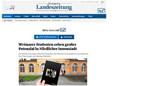 Screenshot der Website