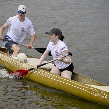 3. Platz für Boot »La Reine« mit Isabell Wehner und Marten Otto. Foto: Informationszentrum Beton GmbH