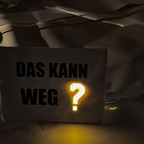 Installation "DAS KANN WEG?" - Mathilda Fee Schwarz - Foto: Catalina Giraldo