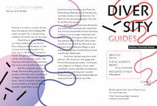 Flyer on the peer counselling services of the Diversity Guides (Click for download).