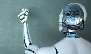 robot, ai, artificial intelligence, writing, write, technology, intelligence, robotic, school, teacher, professor, classroom, chalkboard, chalk board, blackboard, machine, science, teaching, presentation, futuristic, digital, referent, speaker, industrial, data, bot, computer, idea, scifi, information, virtual, learning, innovation, future, cyborg, logic, creativity, knowledge, software, intellect, deep learning, algorithm, automation, communication, tech, intellectual, 3d, illustration
