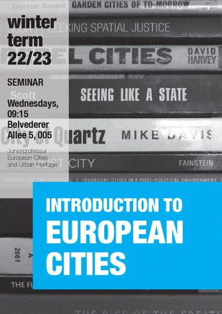 Poster Lehrveranstaltung Introduction to European Cities