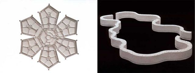 Langlands & Bell, Penitentary (detail), 1994  / Today and Tomorrow, 1999.