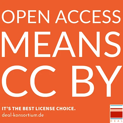 Logo Open Access means CC BY