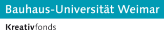 Logo des Kreativfonds der Bauhaus-Universität Weimar