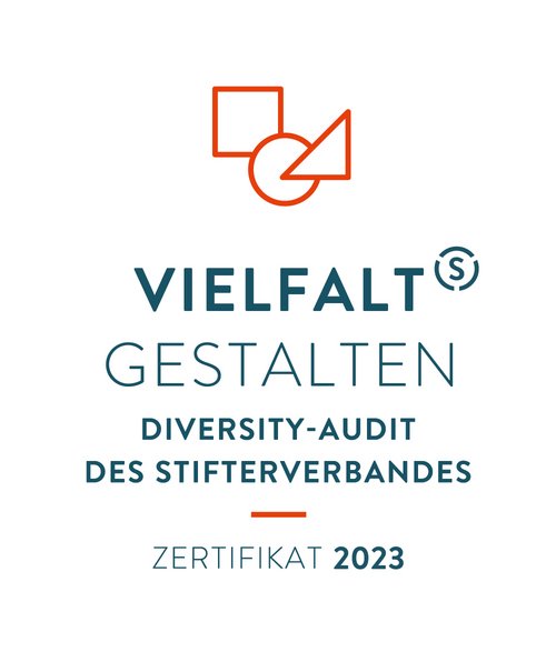 Logo: Vielfalt Gestalten, Diversity Audit Zertifikat