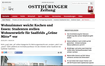 Screenshot der Website