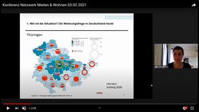 Darstellung der Wohnsituation in Thüringen veranschaulichte Lisa Vollmer die regionalen Unterschiede innerhalb Deutschlands.
