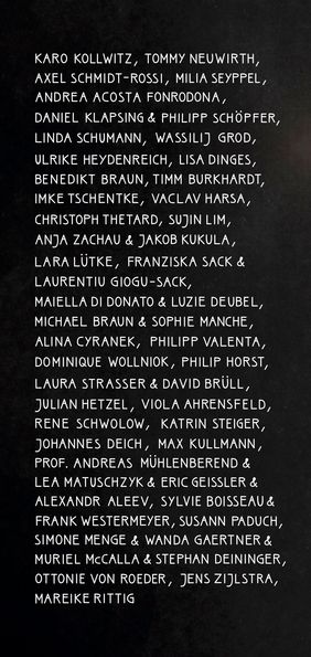 Teilnehmende Gestalterinnen und Künstler der Ausstellung »Reclaim Context« des Studio Bauhaus 100 Teilnehmende Gestalterinnen und Künstler der Ausstellung »Reclaim Context« des Studio Bauhaus 100