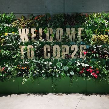 Angekommen auf der 26. UN-Klimakonferenz in Glasgow (Foto: Nele Mangels)
