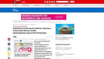 Screenshot der Seite
