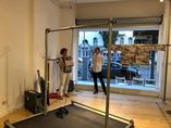 Eva giving the Opening Speech, with Konstantin Bayer, curator of the gallery 