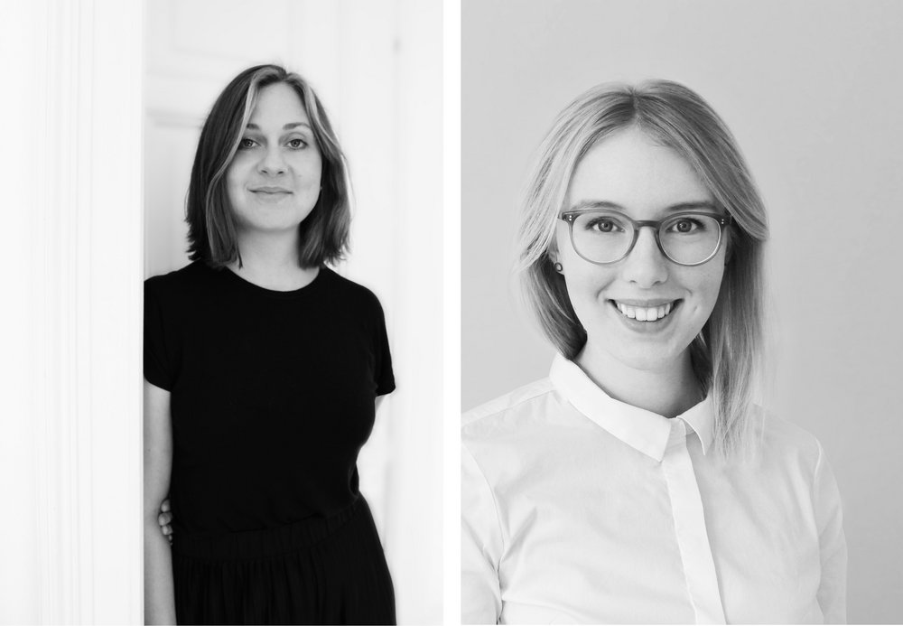 Larissa Siemon (links) und Lena Ohmstede arbeiten auch nach ihrem gemeinsamen Studium weiterhin zusammen an Entwürfen und Projekten.