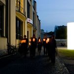 Der Laternen-Spaziergang führt auch am Hauptgebäude der Bauhaus-Universität Weimar vorbei. (Bauhaus-Universität Weimar, Foto: Rebekka Mönch)