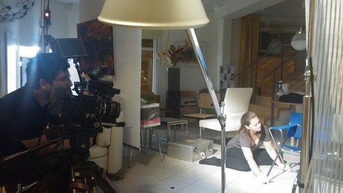 Fotografie vom Kurzfilm-Set im Einrichtungshaus Kneisz