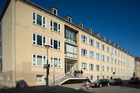 Gebäude des F.A. Finger-Institut für Baustoffkunde in der Coudraystraße in Weimar (Quelle: Bauhaus-Universität Weimar, Foto: Thomas Müller)