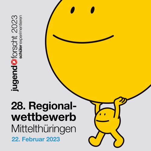 Logo des 28. Regionalwettbewerbs »Jugend forscht« Mittelthüringen