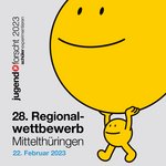 Logo des 28. Regionalwettbewerbs Jugend forscht Mittelthüringen