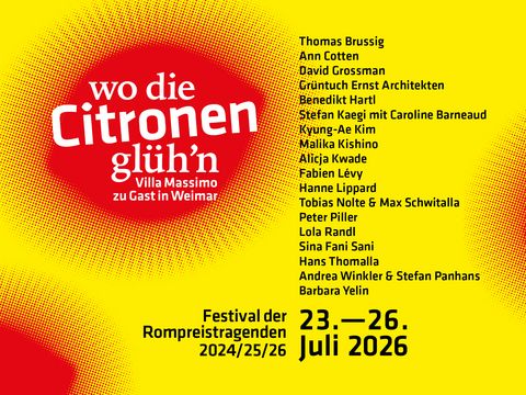 Arbeiten aus den Bereichen Architektur, Kunst, Literatur und Komposition 