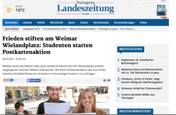 Screenshot der Website