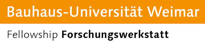 Logo »Fellowship Forschungswerkstatt« der Bauhaus-Universität Weimar