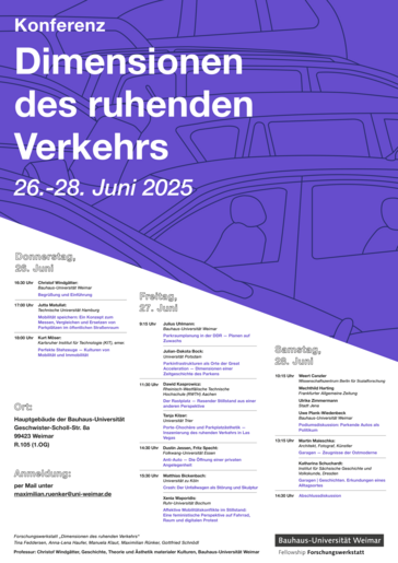 Plakat zur Konferenz
