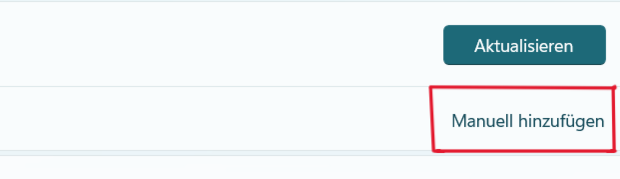 Select "Add manually".