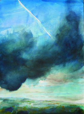 Anna Härtelt, »Shall Strangers Swallow It Up«, 2014, Aquarell auf Papier, 180 x 140 cm © Anna Härtelt
