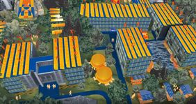 Bildausschnitt aus dem Gewinnervideo »PermaPark«: Der Südcampus diente als Beispiel, um aufzuzeigen, wie Permakultur im urbanen Raum funktionieren kann. (Video: Bauhaus-Universität Weimar)